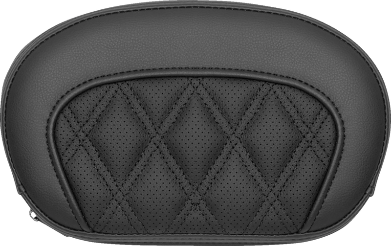 SADDLEMEN Mini Contour Roadsofa Lattice Black Stitch Sissy Bar Pad - Black