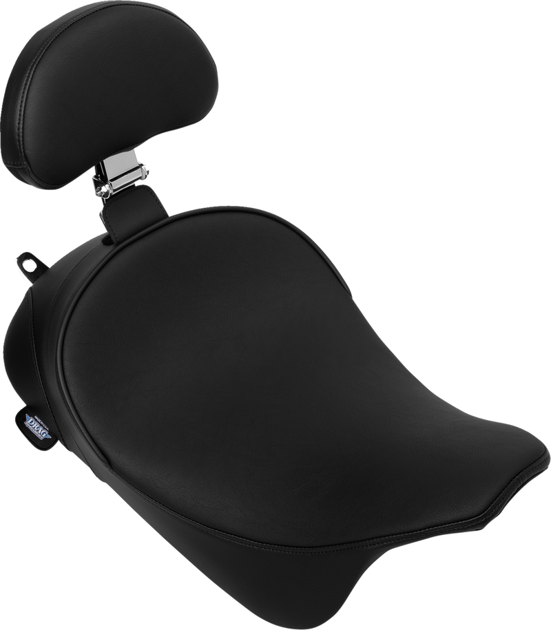 DRAG SPECIALTIES Solo Front Seat - Smooth with Backrest Option - Touring '08-'23