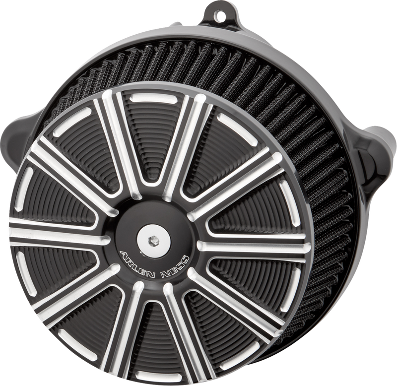 ARLEN NESS Big Sucker* Stage 1 Air Cleaner Kit with Cover - 10 Gauge - Black with Machined Accents 600-307