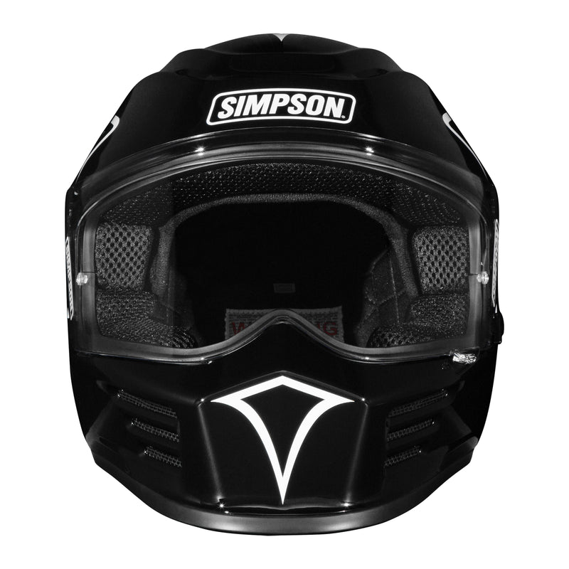 Simpson Motorcycle Speed Bandit Helmet - 12 O'Clock Black