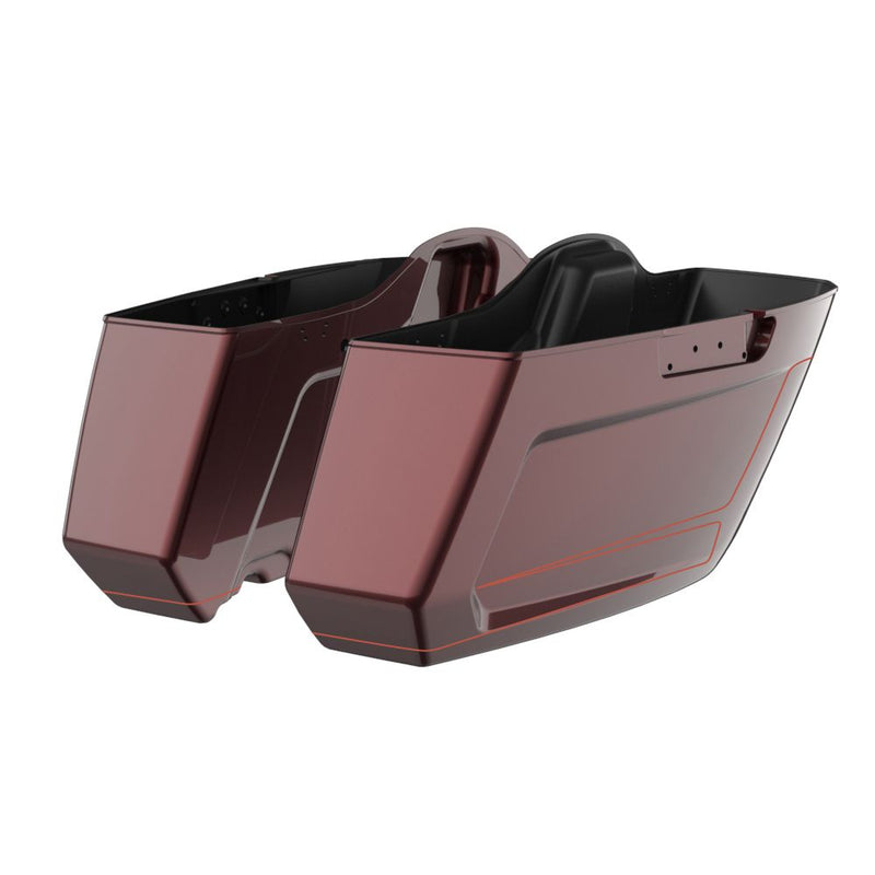 Advanblack Color Matched Holeshot 2.0 Chopped Saddlebags Bottoms for '23.5-Up Harley Touring