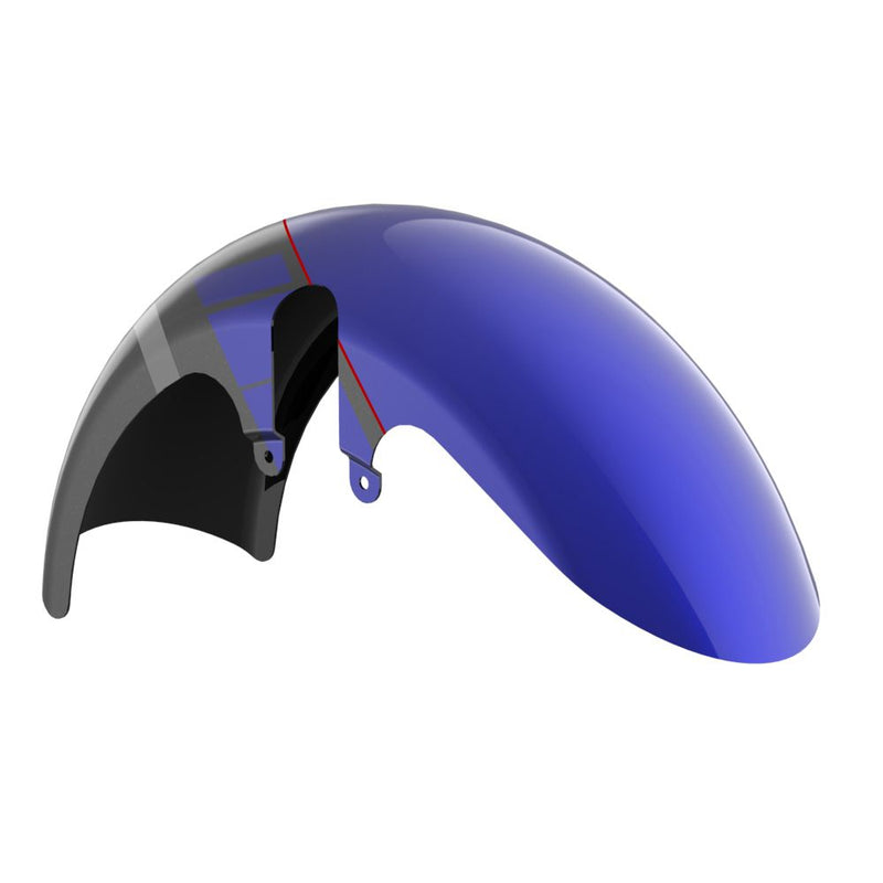 Advanblack Color-Matched 18" Wide Fat Tire Front Fender for '23.5-Up Harley Touring