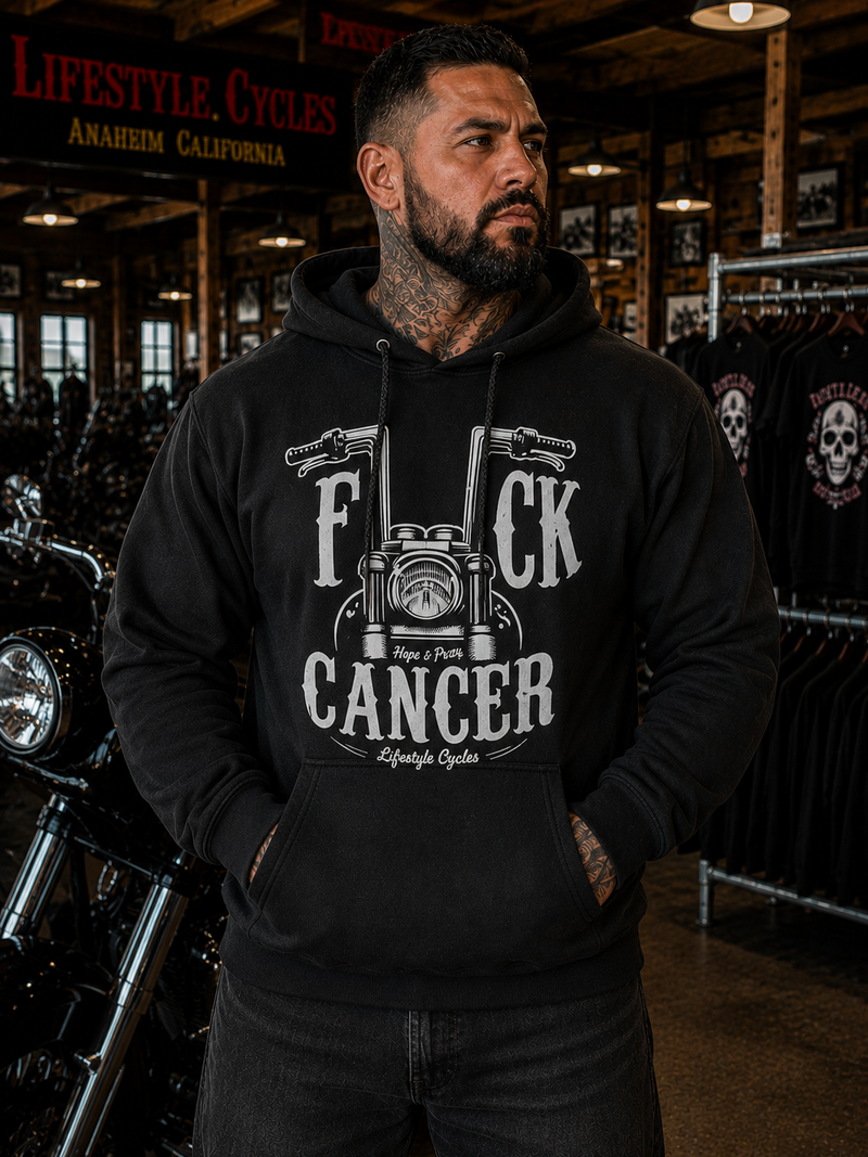LIFESTYLE CYCLES F*ck Cancer Pullover Hoodie