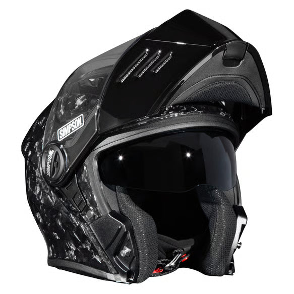Simpson Mod Bandit helmet - Forged Carbon side view