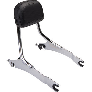 COBRA Detachable Backrest - Chrome - Two-up Seat - Scout