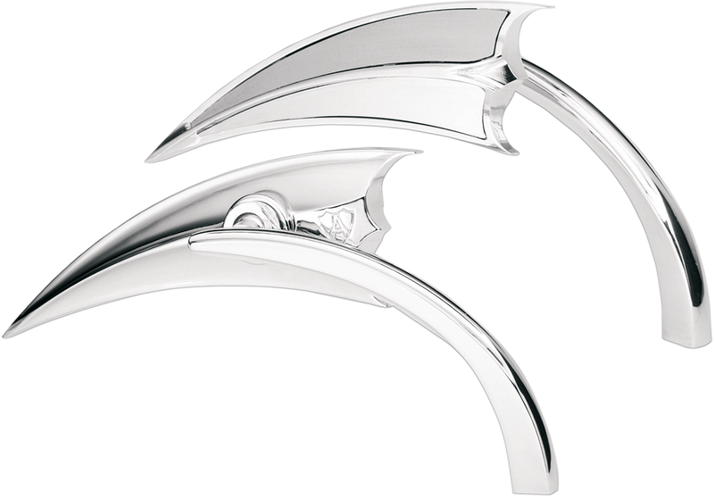ARLEN NESS Mirror - Micro - Scoop - Side View - Triangle - Chrome - Left