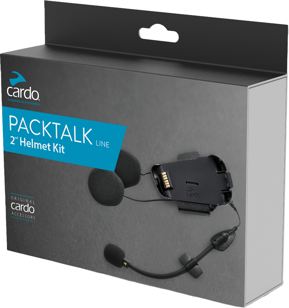 CARDO Packtalk Bold / Black 2nd Helmet Kit — Lifestyle Cycles