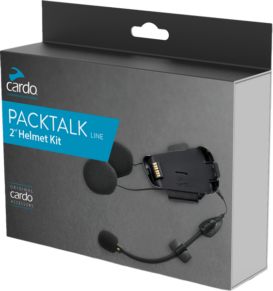 アクセサリー cardo PACKTALK BOLD CARDO Packtalk Bold / Black 2nd Helmet Kit — Lifestyle Cycles