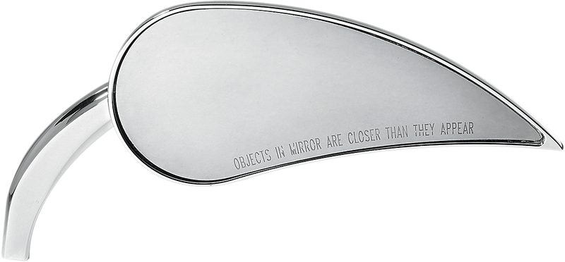 ARLEN NESS Mirror - Rad III - Side View - Teardrop - Chrome - Right