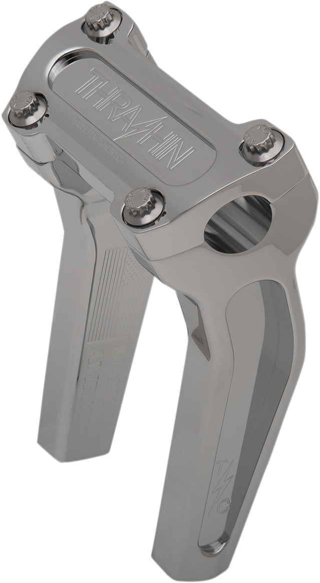 THRASHIN SUPPLY CO. Risers - Pull Back - 6-1/2" - Chrome