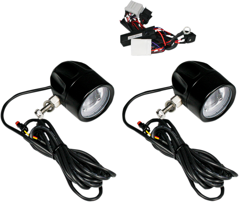 CUSTOM DYNAMICS ProBEAM® LED Halo Fog Lamps - HD - Black