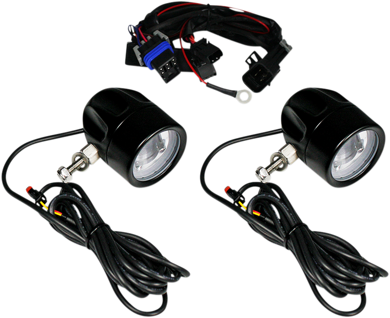 CUSTOM DYNAMICS ProBEAM® LED Halo Fog Lamps - Indian - Black