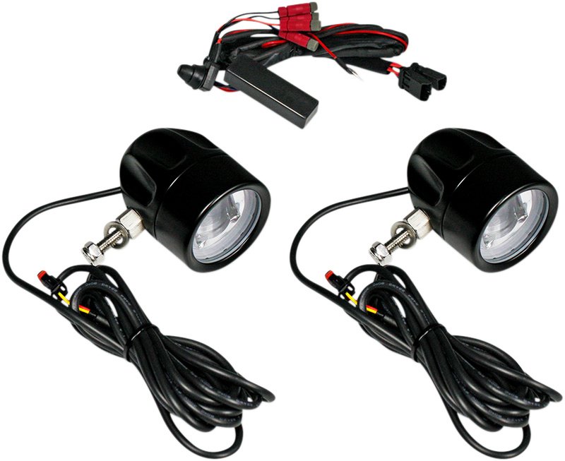 CUSTOM DYNAMICS ProBEAM® LED Halo Fog Lamps - Universal - Black