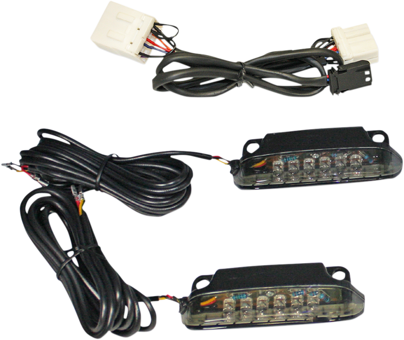 CUSTOM DYNAMICS Air Wing Tour Pak Luggage Rack LED Light Bar - Smoke