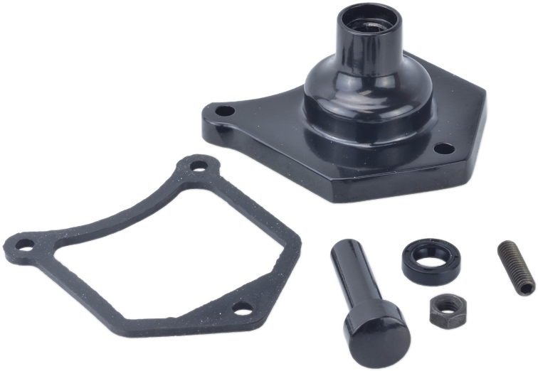 DRAG SPECIALTIES Replacement Starter Solenoid End Cover / Starter Button - Gloss Black