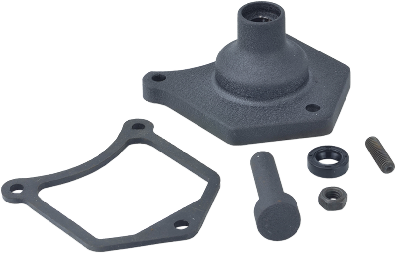 DRAG SPECIALTIES Starter Solenoid End Cover / Starter Button - Black Wrinkle