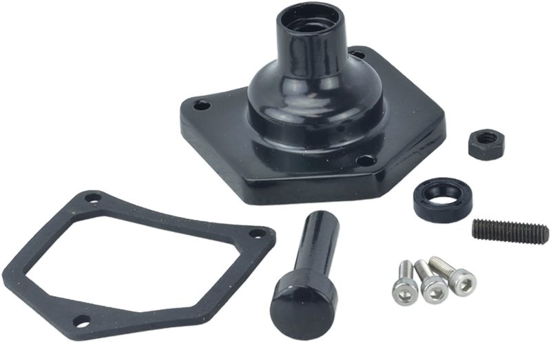 DRAG SPECIALTIES Replacement Starter Solenoid End Cover / Starter Button - Gloss Black