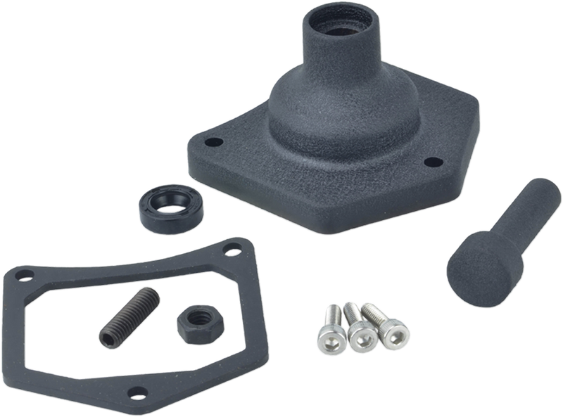 DRAG SPECIALTIES Replacement Starter Solenoid End Cover / Starter Button - Black Wrinkle