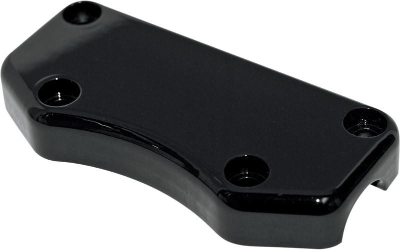 DRAG SPECIALTIES Buffalo Smooth Handlebar Riser Top Clamp - Black