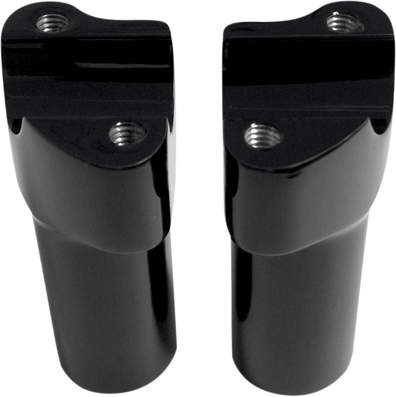 DRAG SPECIALTIES Buffalo Billet Aluminum Straight Handlebar Risers - 3" - Black