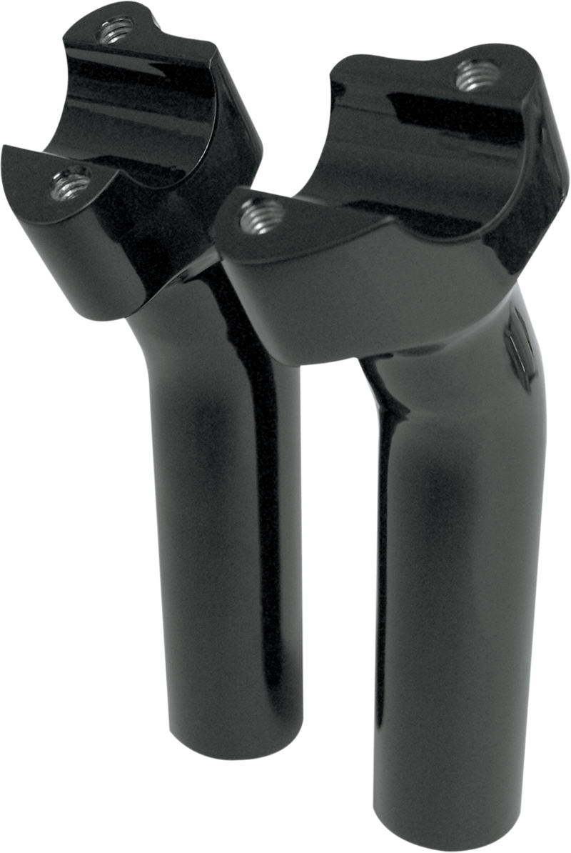 DRAG SPECIALTIES Buffalo Billet Aluminum Pullback Handlebar Risers - 5-1/2" - Black