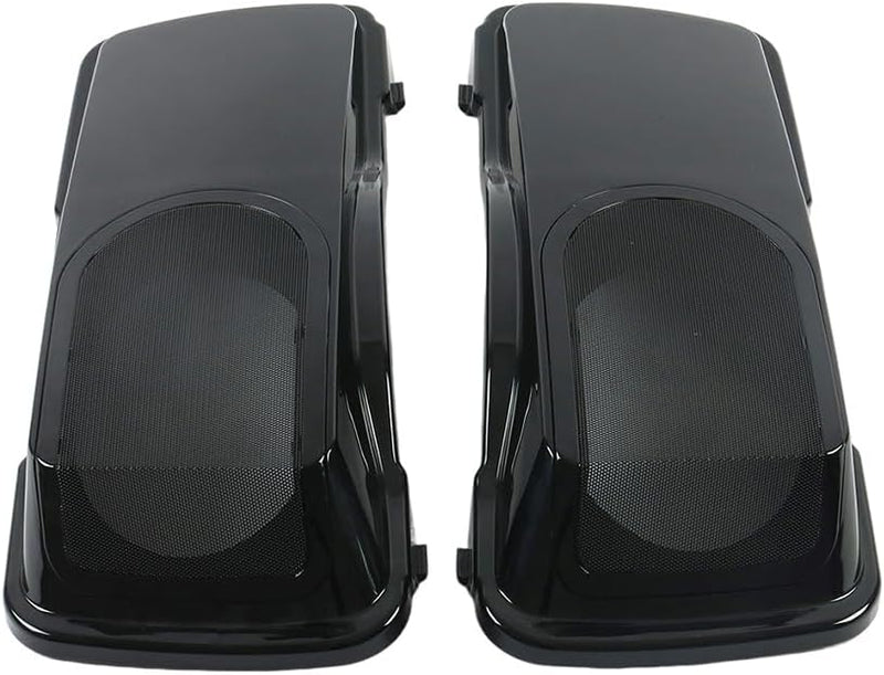 Vivid Black Hard Saddlebag 6x9 Speaker Lids for 1994-2013 Harley Touring Road King Electra Street Glide CVO Ultra Classic