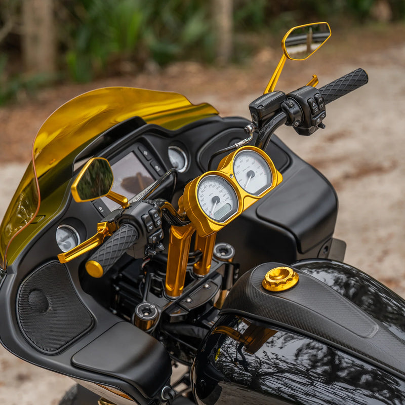 ARLEN NESS Method Kickback Handlebar Riser - 10" - Gold