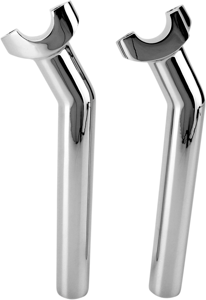 DRAG SPECIALTIES 1" Forged Aluminum Pullback Handlebar Riser - 3 1/2" - Chrome