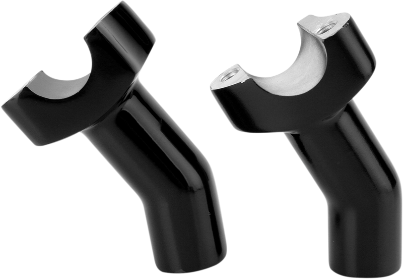 DRAG SPECIALTIES 1" Forged Aluminum Pullback Handlebar Riser - 3 1/2" - Black