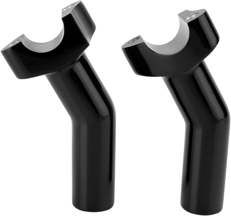 DRAG SPECIALTIES 1" Forged Aluminum Pullback Handlebar Riser - 4 1/2" - Black