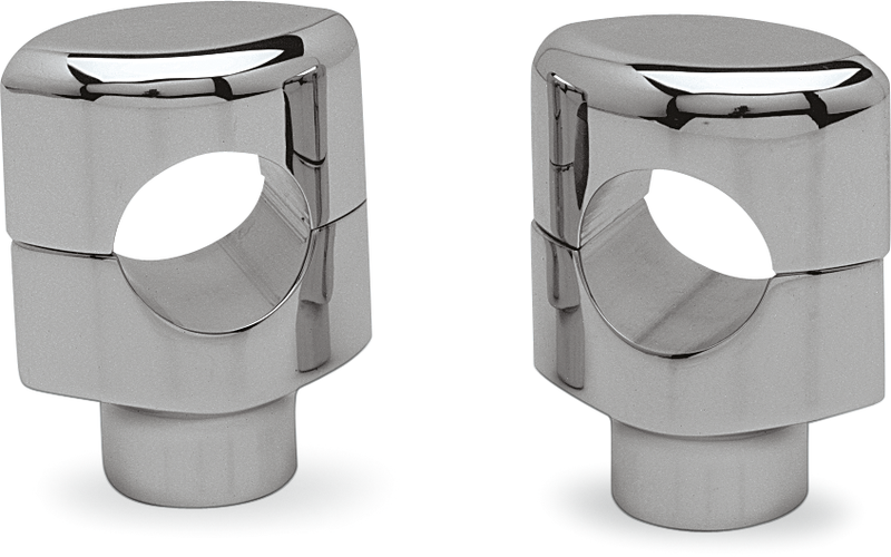 DRAG SPECIALTIES 1 1/2" Big Buffalo Straight Handlebar Risers - 1 1/2" - Chrome