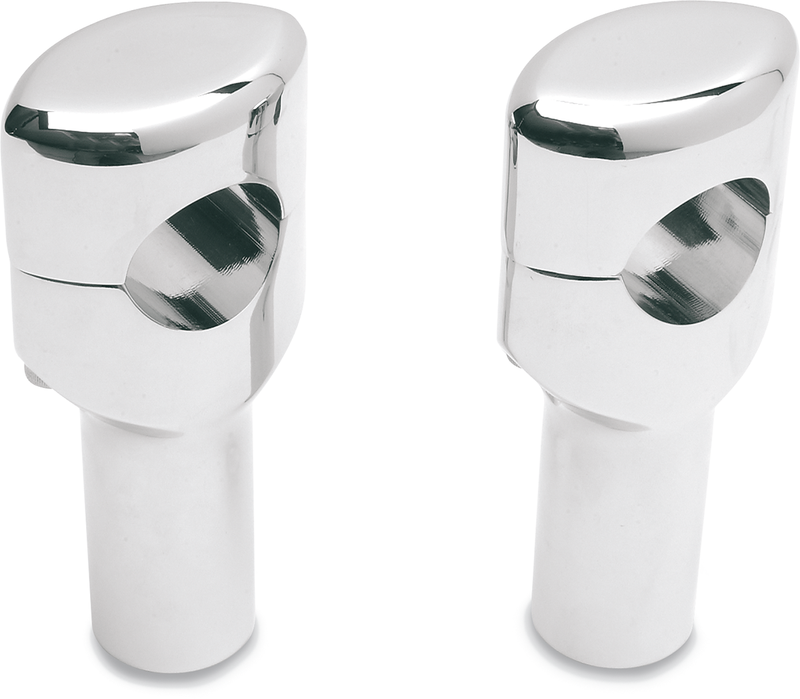 DRAG SPECIALTIES 1 1/2" Big Buffalo Straight Handlebar Risers - 4" - Chrome