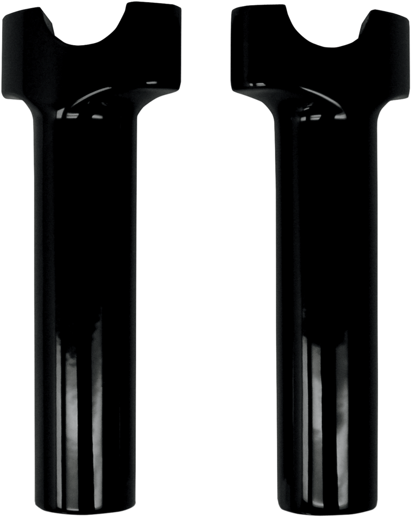 DRAG SPECIALTIES Buffalo Billet Aluminum Straight Handlebar Riser - Gloss Black - 6"