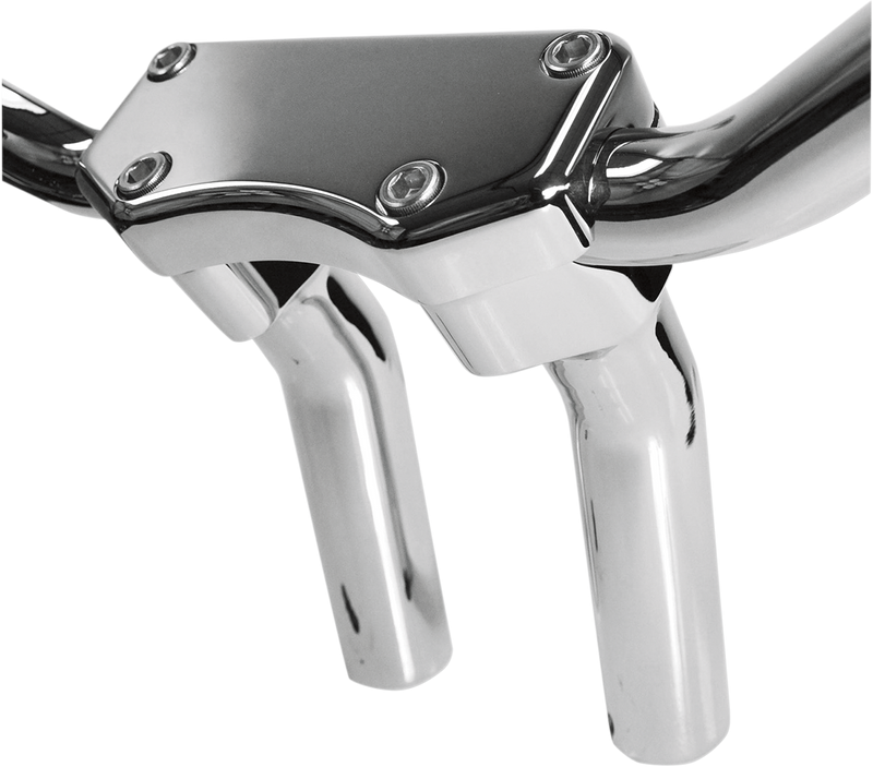 DRAG SPECIALTIES Buffalo Pullback Handlebar Riser & Top Clamp Kit - Chrome - 5-1/2"
