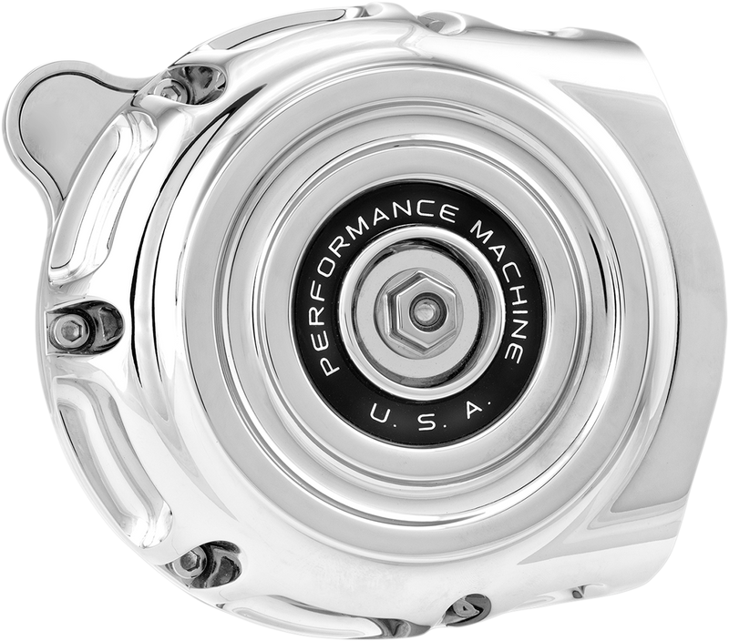 PERFORMANCE MACHINE (PM) Vintage Air Cleaner - Chrome - Chieftain '14-'21