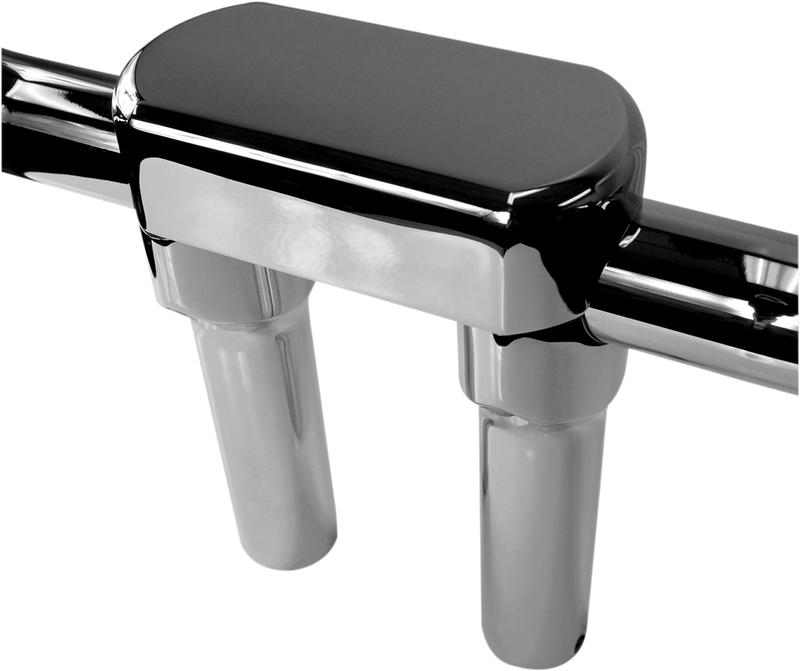 DRAG SPECIALTIES 6-Inch Big Buffalo Handlebar Riser & Top Clamp Kit - Chrome