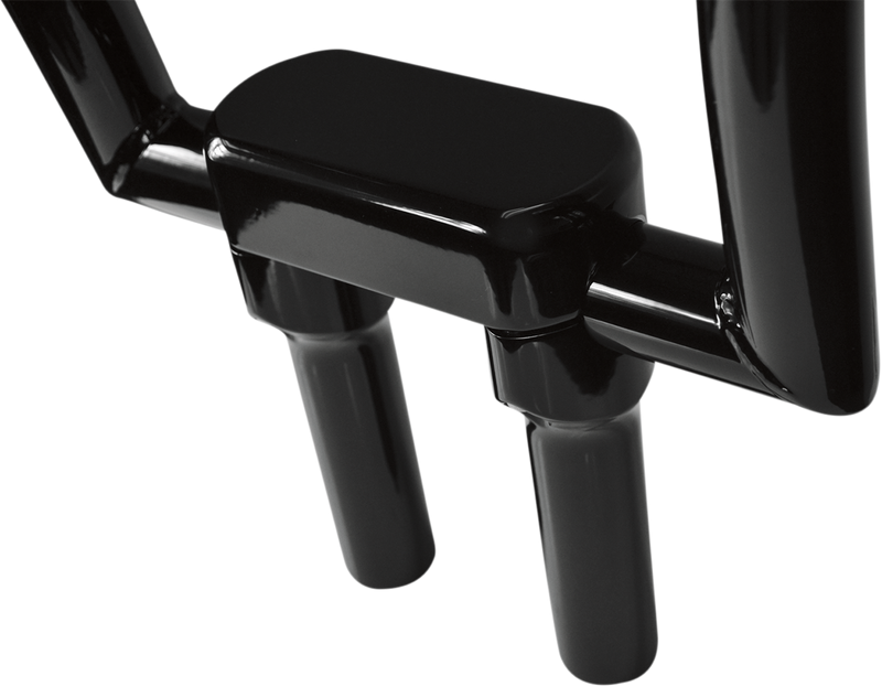 DRAG SPECIALTIES 6" Big Buffalo Handlebar Riser & Top Clamp Kit - Black