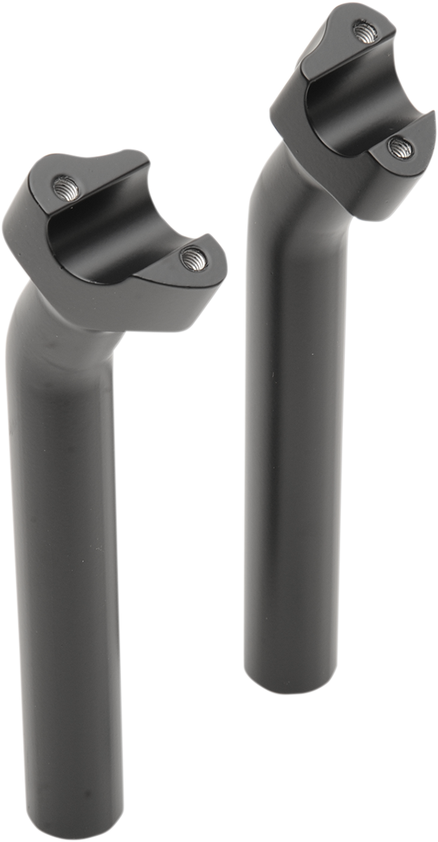 DRAG SPECIALTIES Buffalo Pullback Handlebar Riser & Top Clamp Kit - Flat Black - 9-1/2"