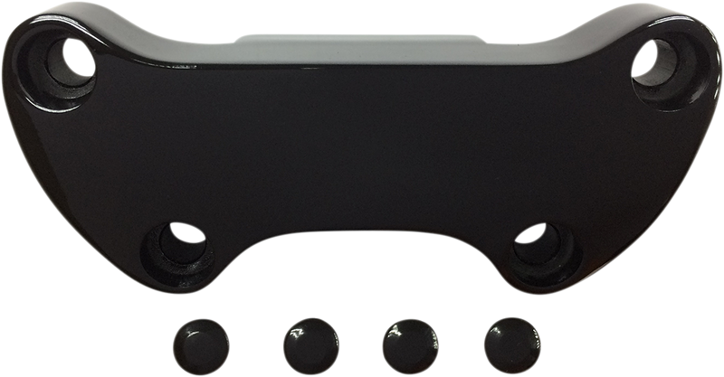 DRAG SPECIALTIES Handlebar Clamp - Skirt - Gloss Black