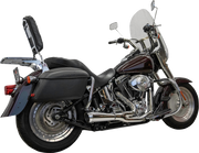 BASSANI XHAUST 2-into-1 Ripper Exhaust System - Short - Chrome - Twin Cam Softails 1S6C