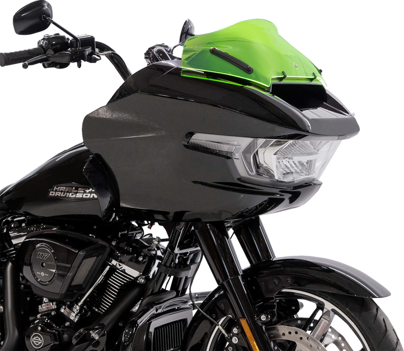 KLOCK WERKS Ice Flare® Windshield - 8" - Green Ice - '23-'25 FLTRX KWW-01-0753