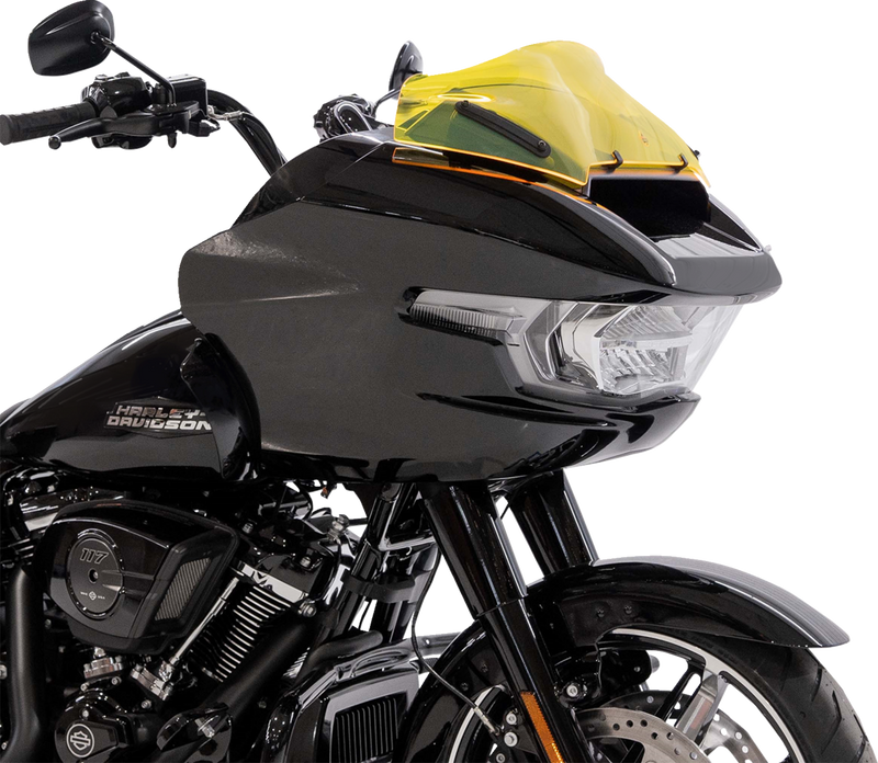 KLOCK WERKS Ice Flare® Windshield - 8" - Yellow Ice - '23-'25 FLTRX KWW-01-0752
