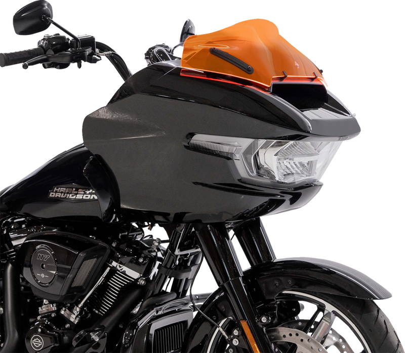 KLOCK WERKS Ice Flare® Windshield - 8" - Orange Ice - '23-'25 FLTRX KWW-01-0751