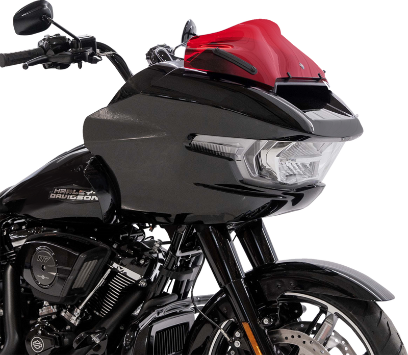 KLOCK WERKS Kolor Flare® Windshield - 8" - Red - '23-'25 FLTRX KWW-01-0755