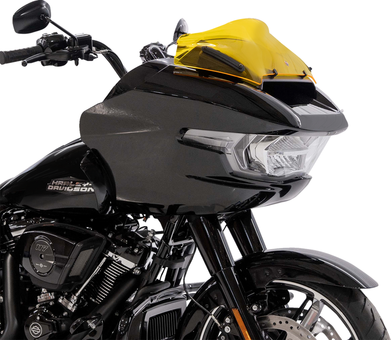KLOCK WERKS Kolor Flare® Windshield - 8" - Yellow - '23-'25 FLTRX KWW-01-0757