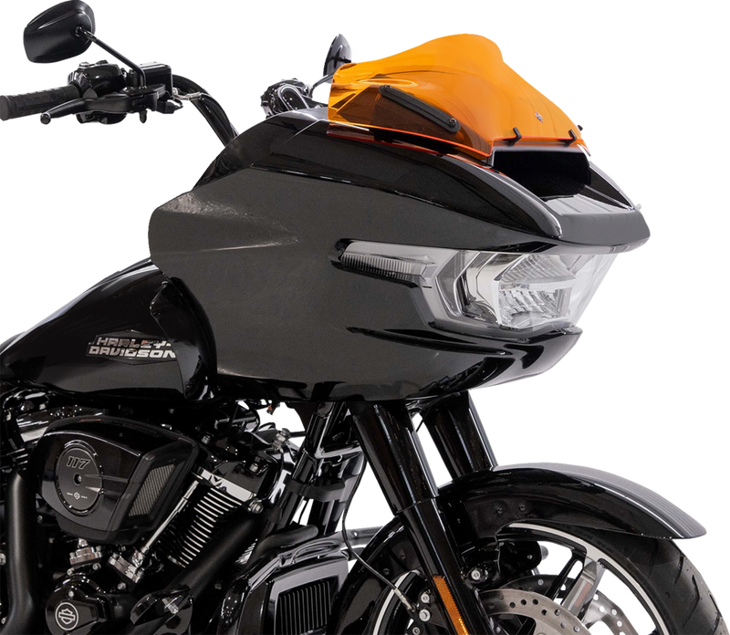 KLOCK WERKS Kolor Flare® Windshield - 8" - Orange - '23-'25 FLTRX KWW-01-0756