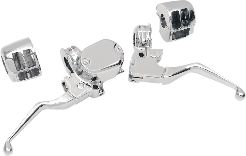 DRAG SPECIALTIES Replacement Handlebar Controls Assembly with Switch Housings - Chrome - 1/2"