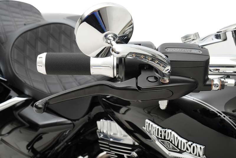 DRAG SPECIALTIES Late-Style Wide Blade Brake / Clutch Lever Set - Black