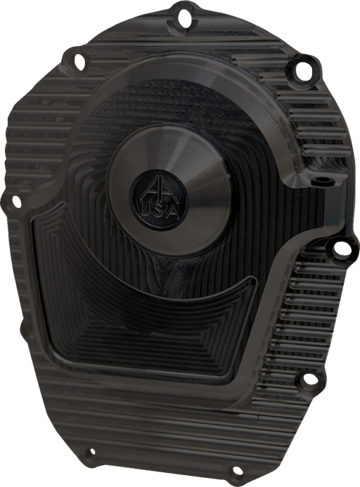 ALLOY ART Comp Cam Cover - Black - Finned - M8 M8CCC-2