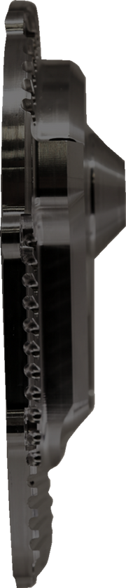 ALLOY ART Comp Cam Cover - Black - Finned - M8 M8CCC-2